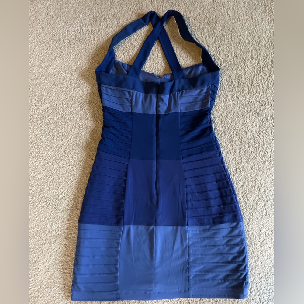 Max and Cleo stretchy blue dress